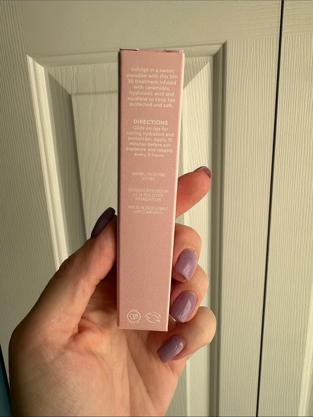 Kopari Lip Love Moisture Balm SPF 30 — Soft Pink